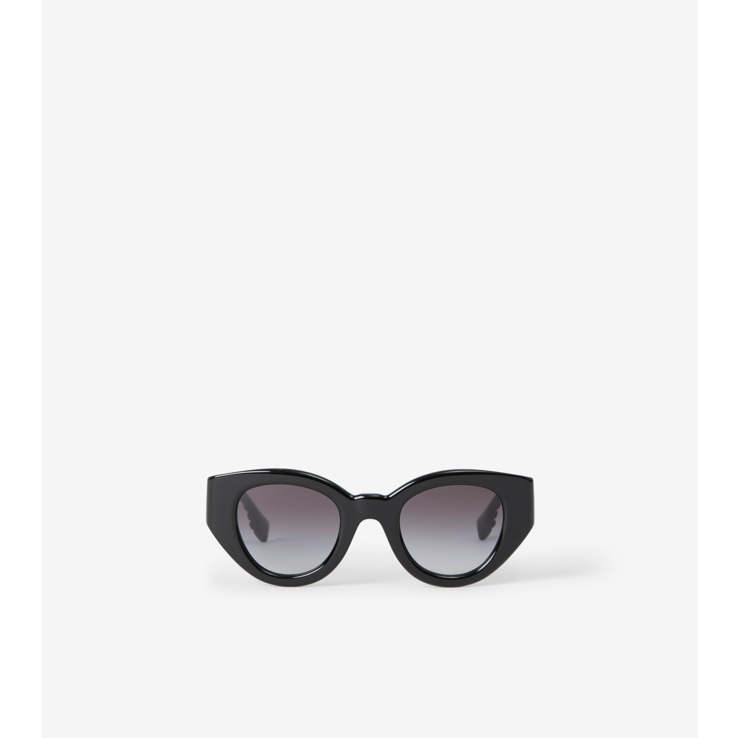 Black Cat Eye With Gold Trim Sunglasses