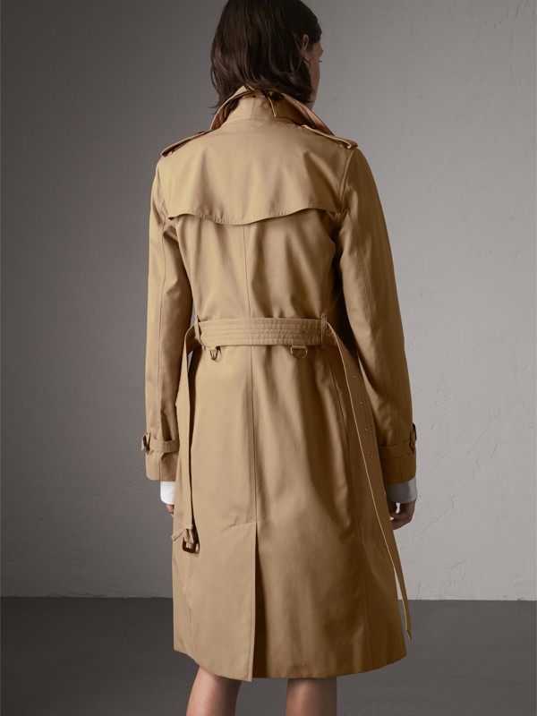 The Kensington – Extra-long Trench Coat in Honey - Women | Burberry ...