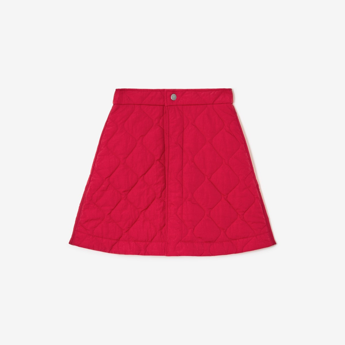 Burberry Quilted Nylon Mini Skirt In Pillar