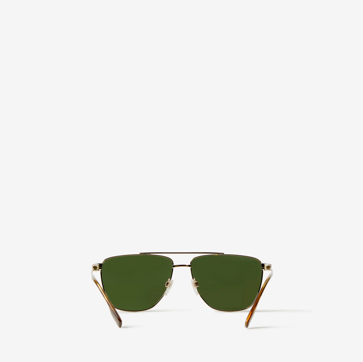 Stripe Detail Pilot Sunglasses in Light Gold - Men | Burberry® Official