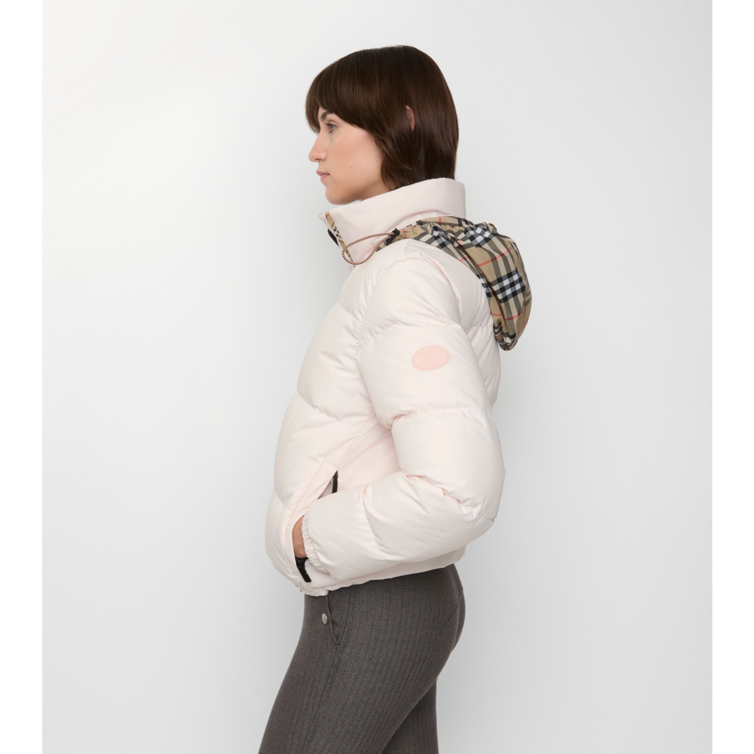 Check Trim Ambleside Puffer Jacket