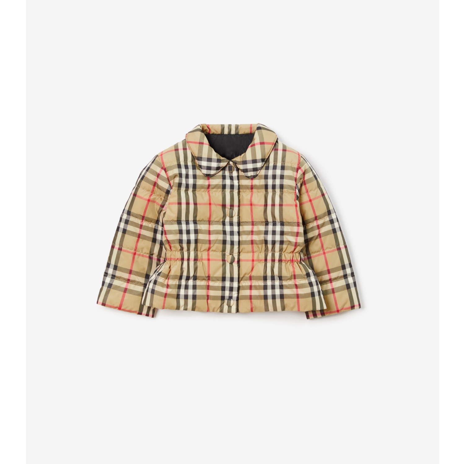 Reversible Check Puffer Jacket in Archive beige - Children - Burberry