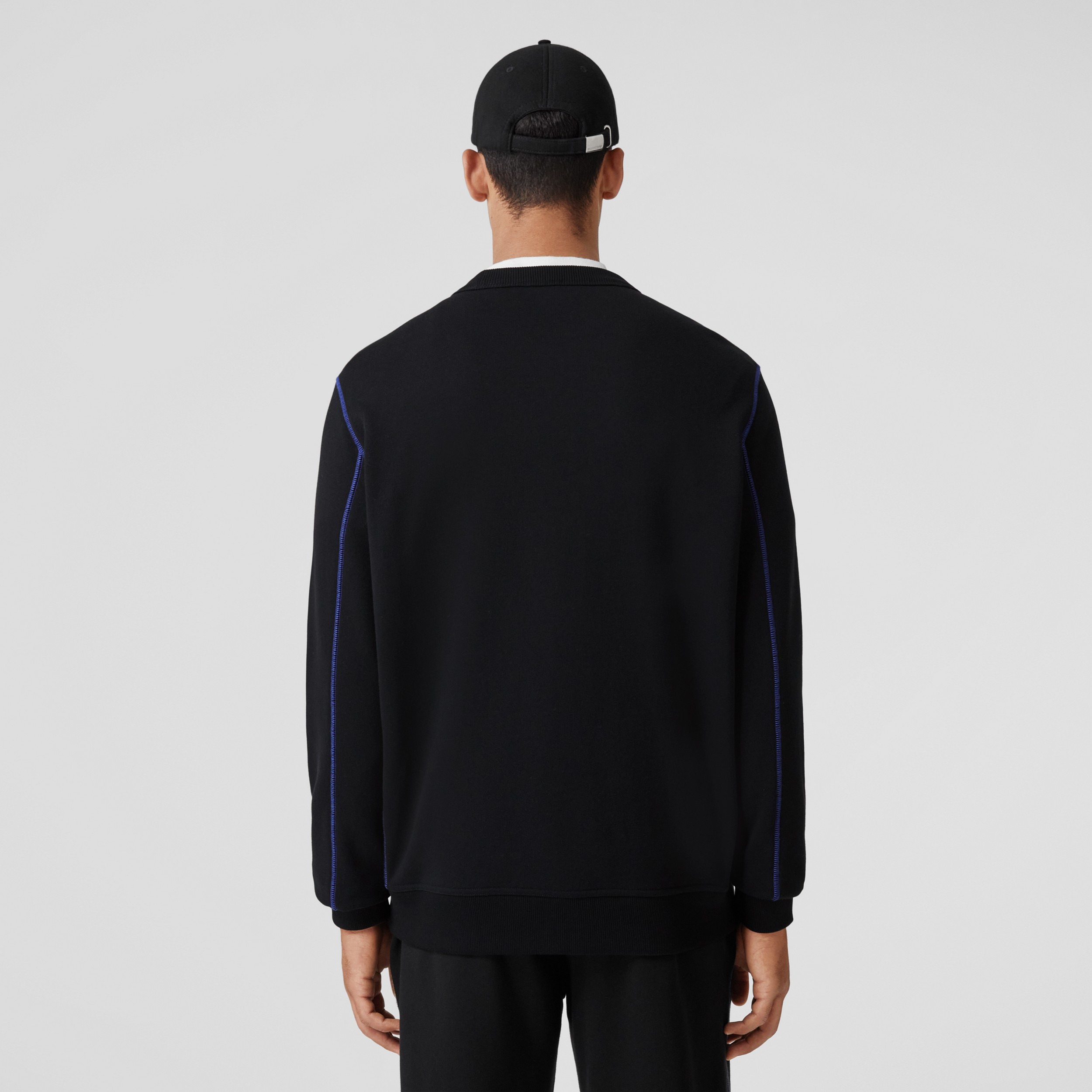 Sweat-shirt en coton à logo (Noir) - Homme | Site officiel Burberry® - 3