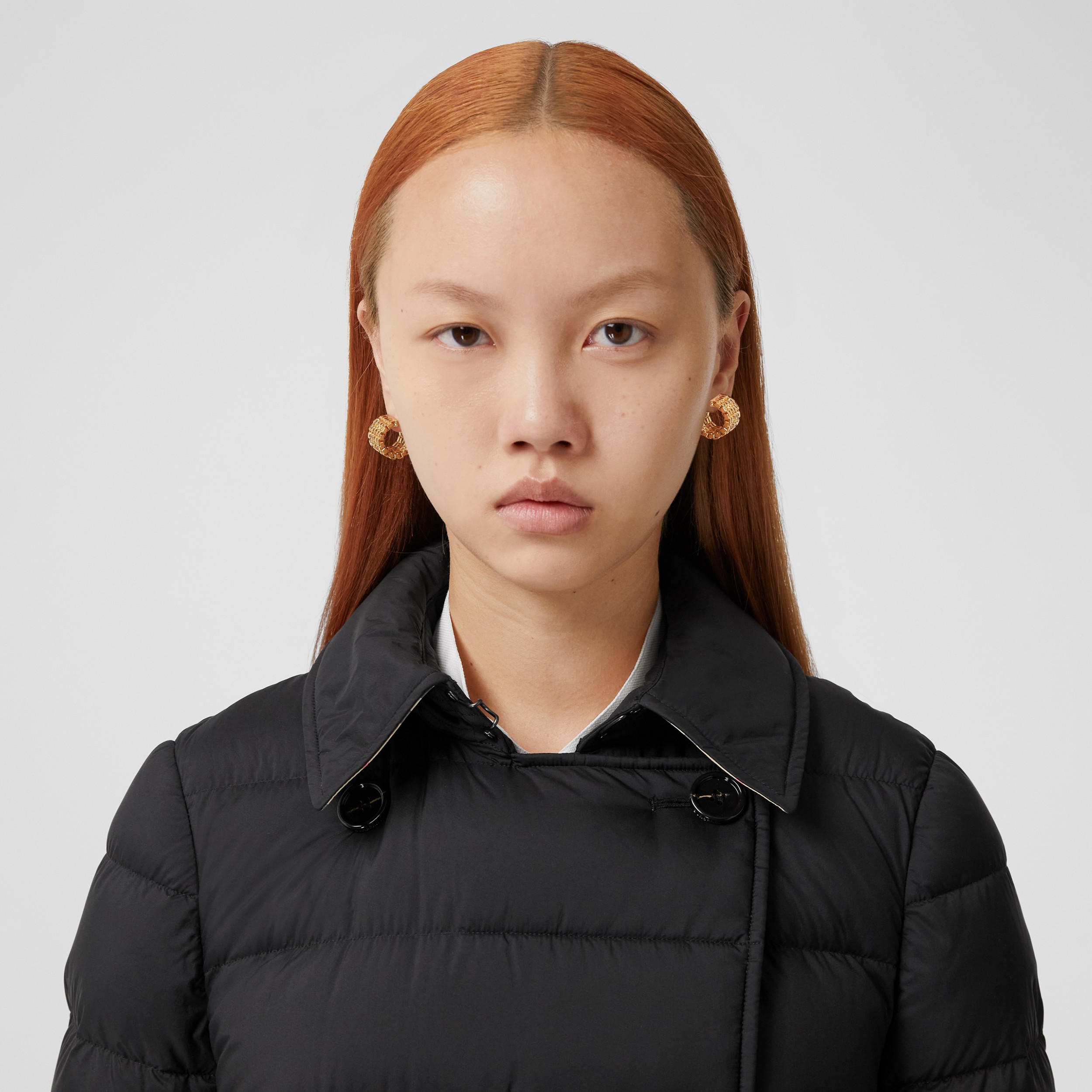 Abrigo de plumas con capucha de quita y pon (Negro) - Mujer | Burberry® oficial - 2