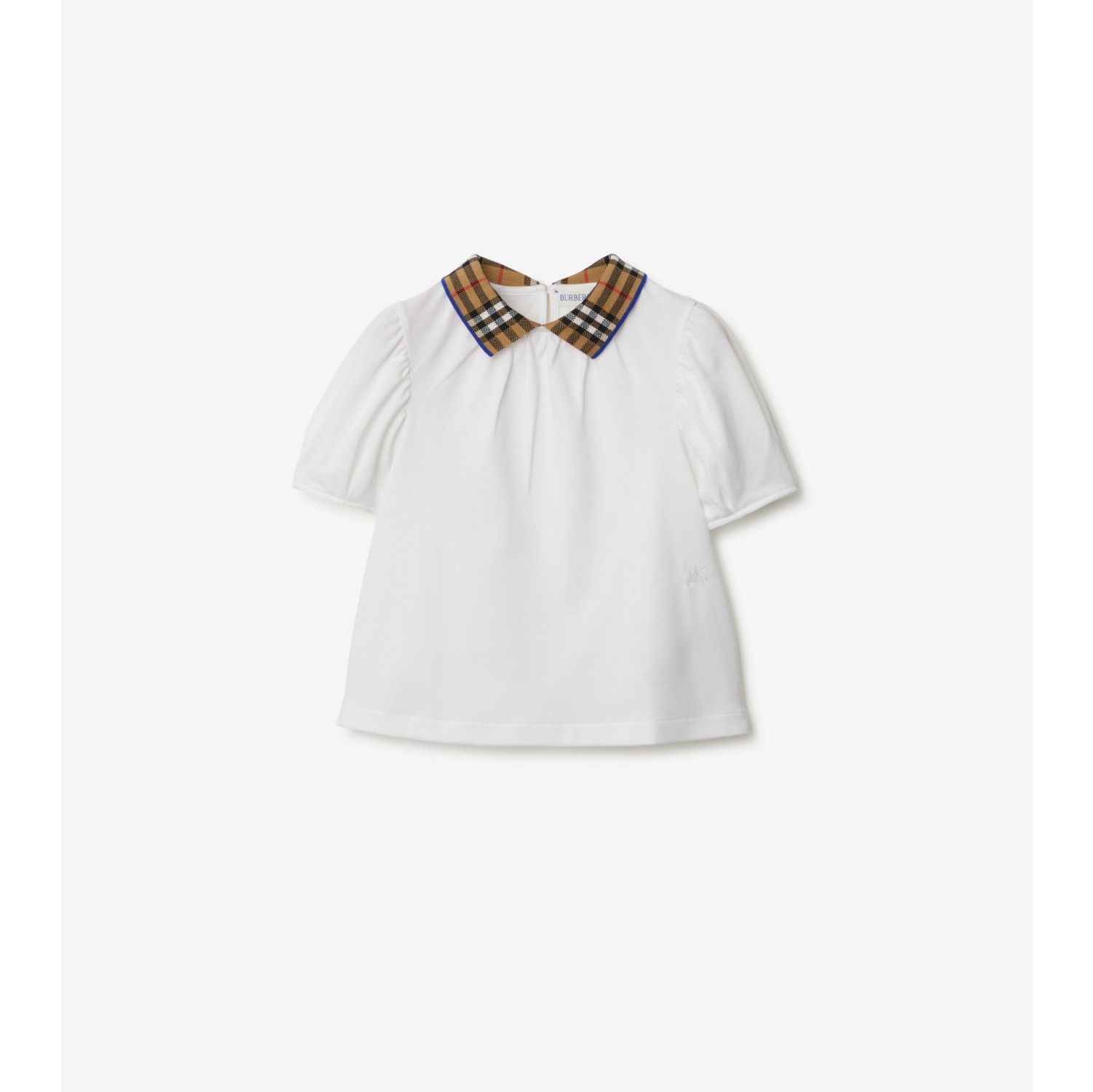 White burberry hot sale collar shirt