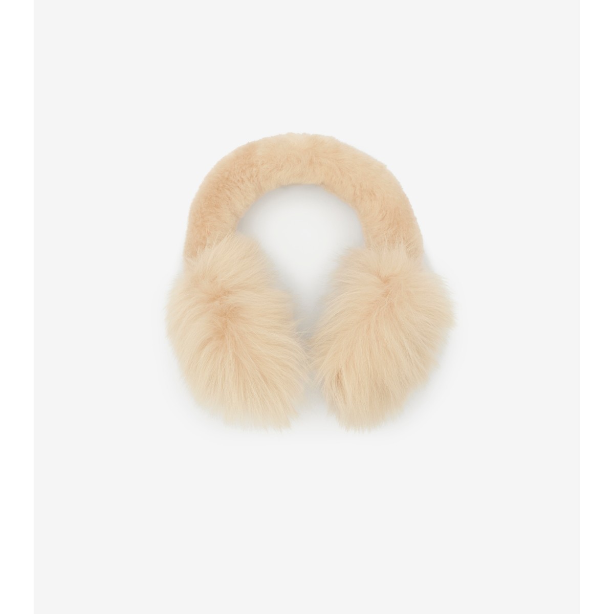  Check Shearling Earmuffs
