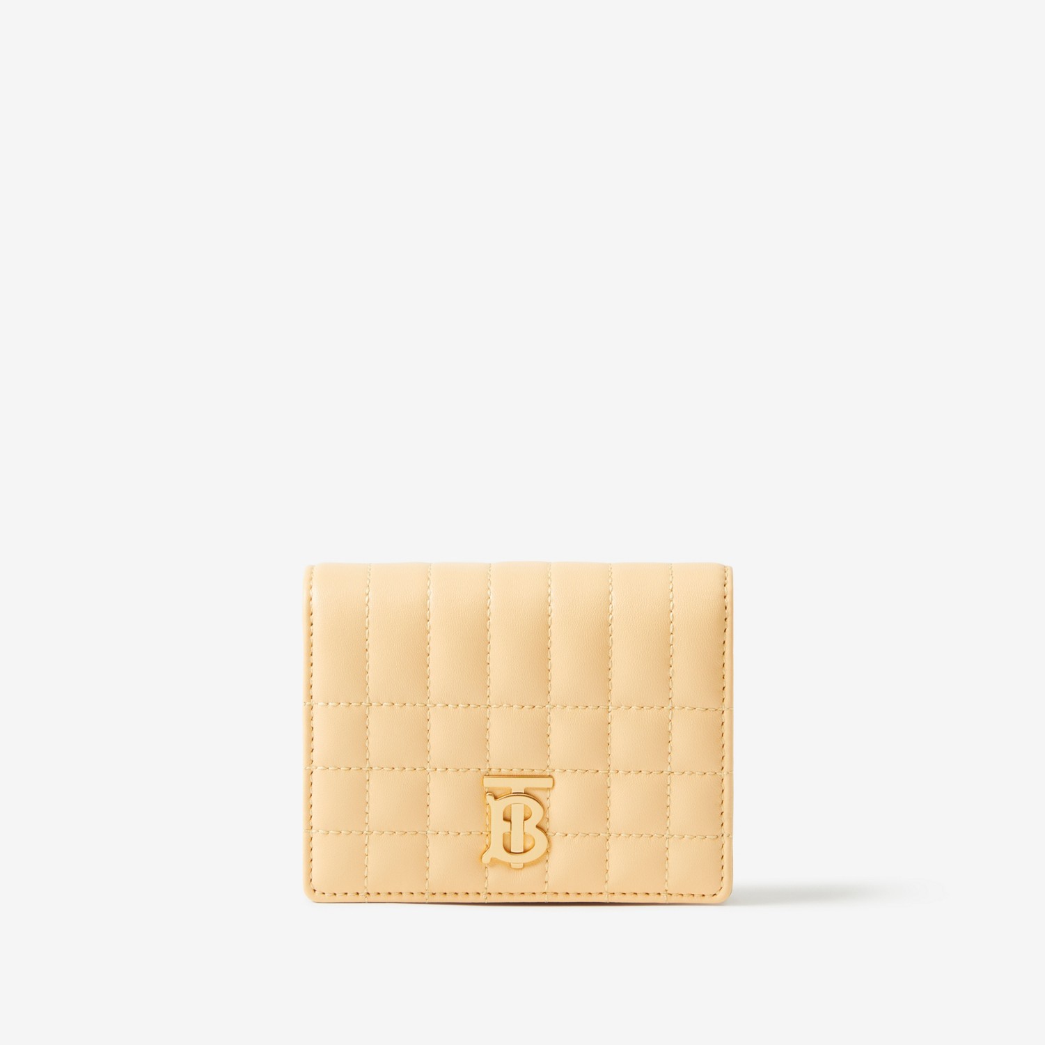Leather Small Lola Folding Wallet in Golden Sand - Women | Burberry® Official