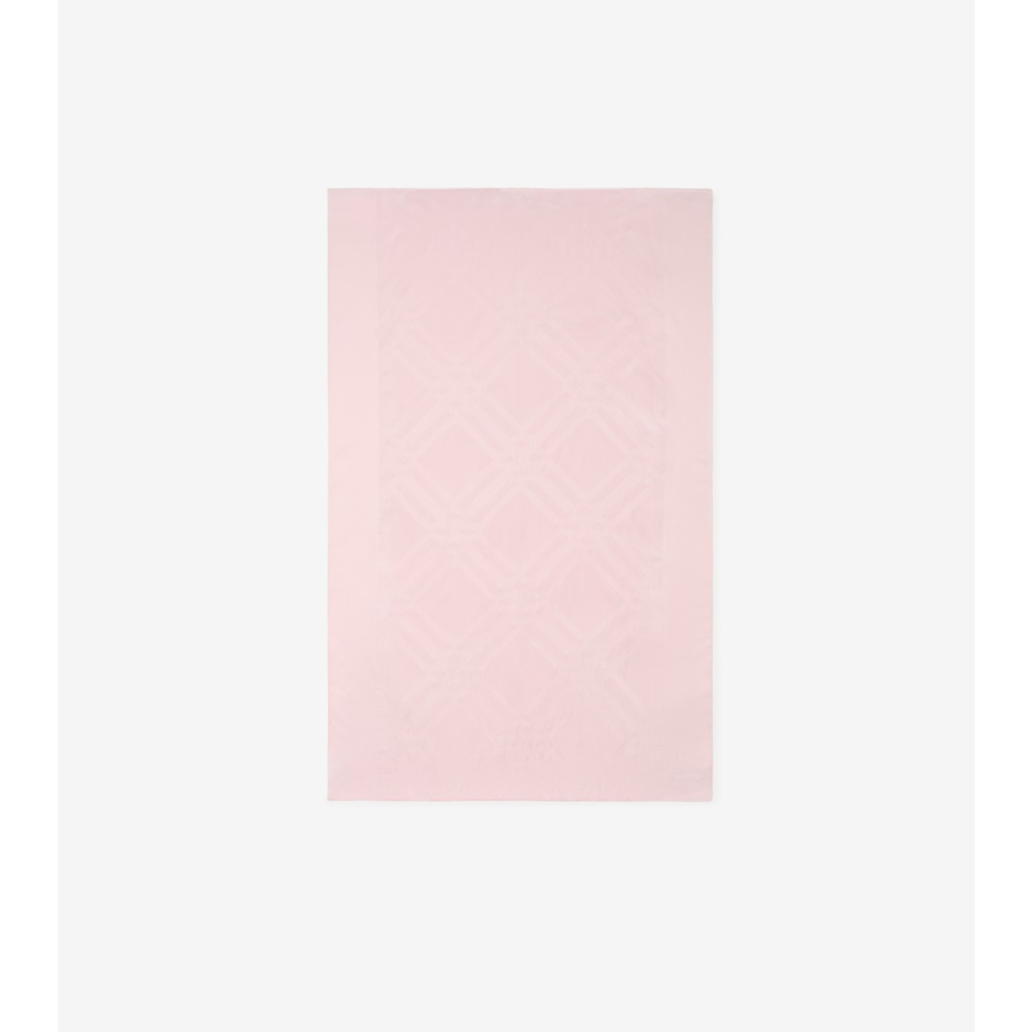 Wide Check Silk Scarf