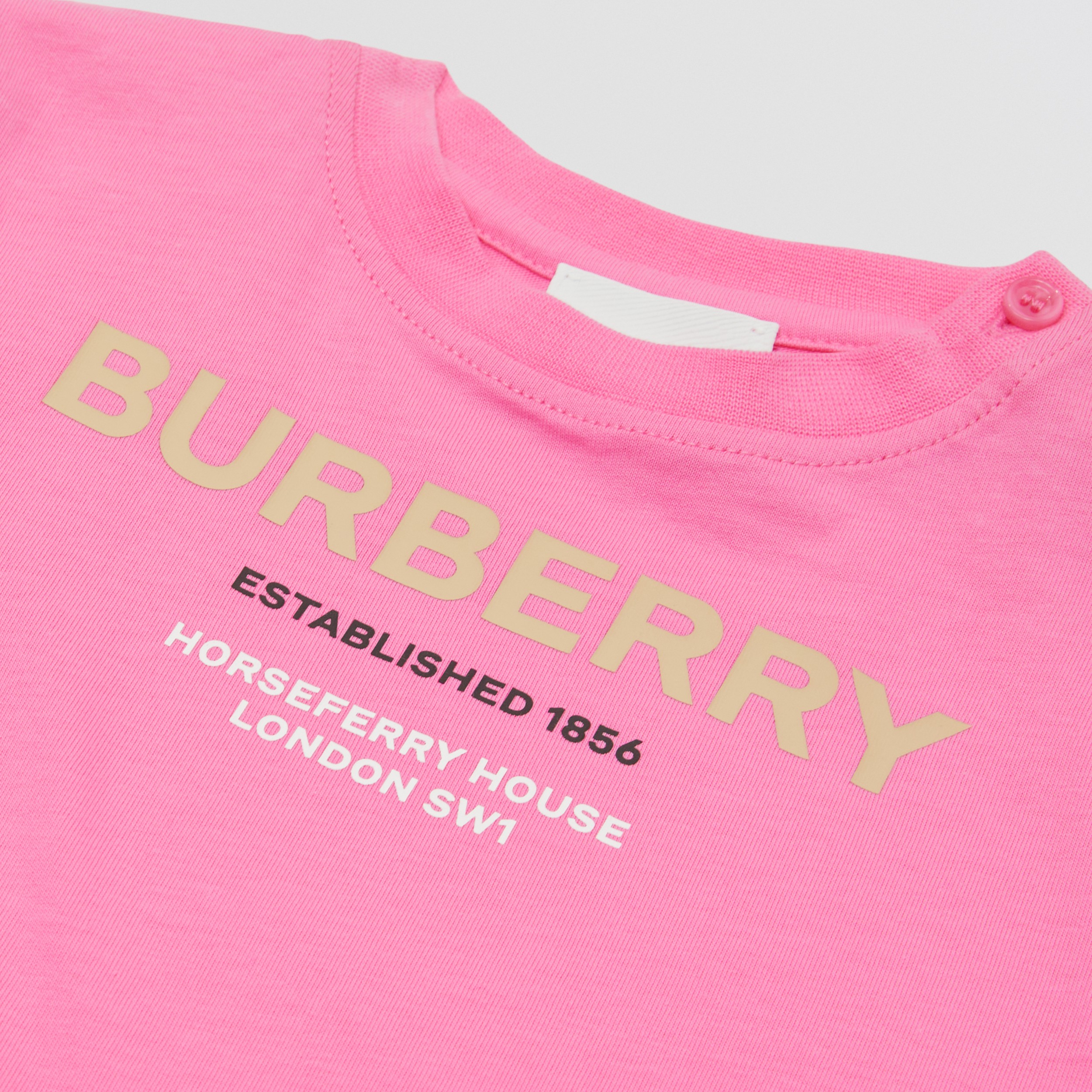 Horseferry 印花棉质 T 恤衫 (泡泡糖粉红) - 儿童 | Burberry® 博柏利官网 - 2