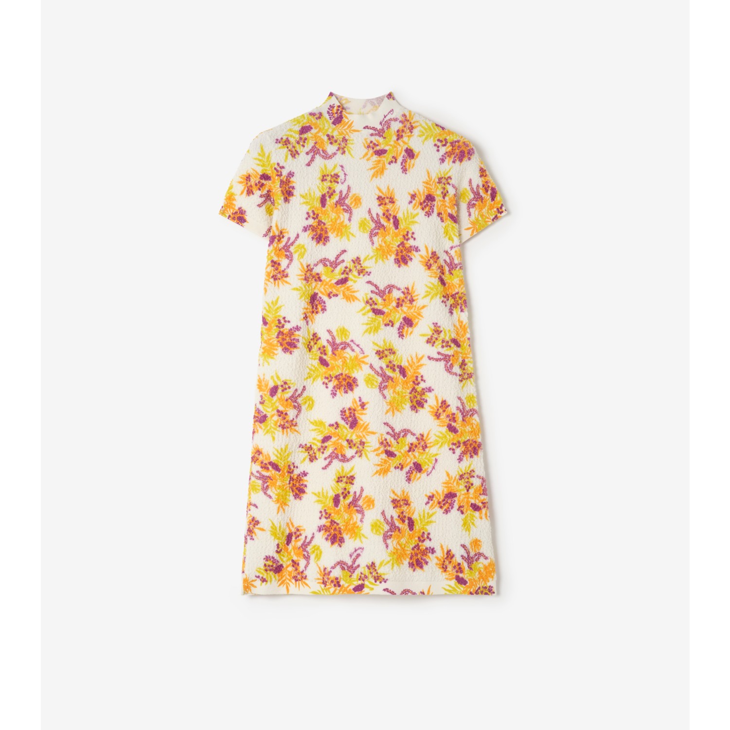 Florales Baumwollmisch-Kleid