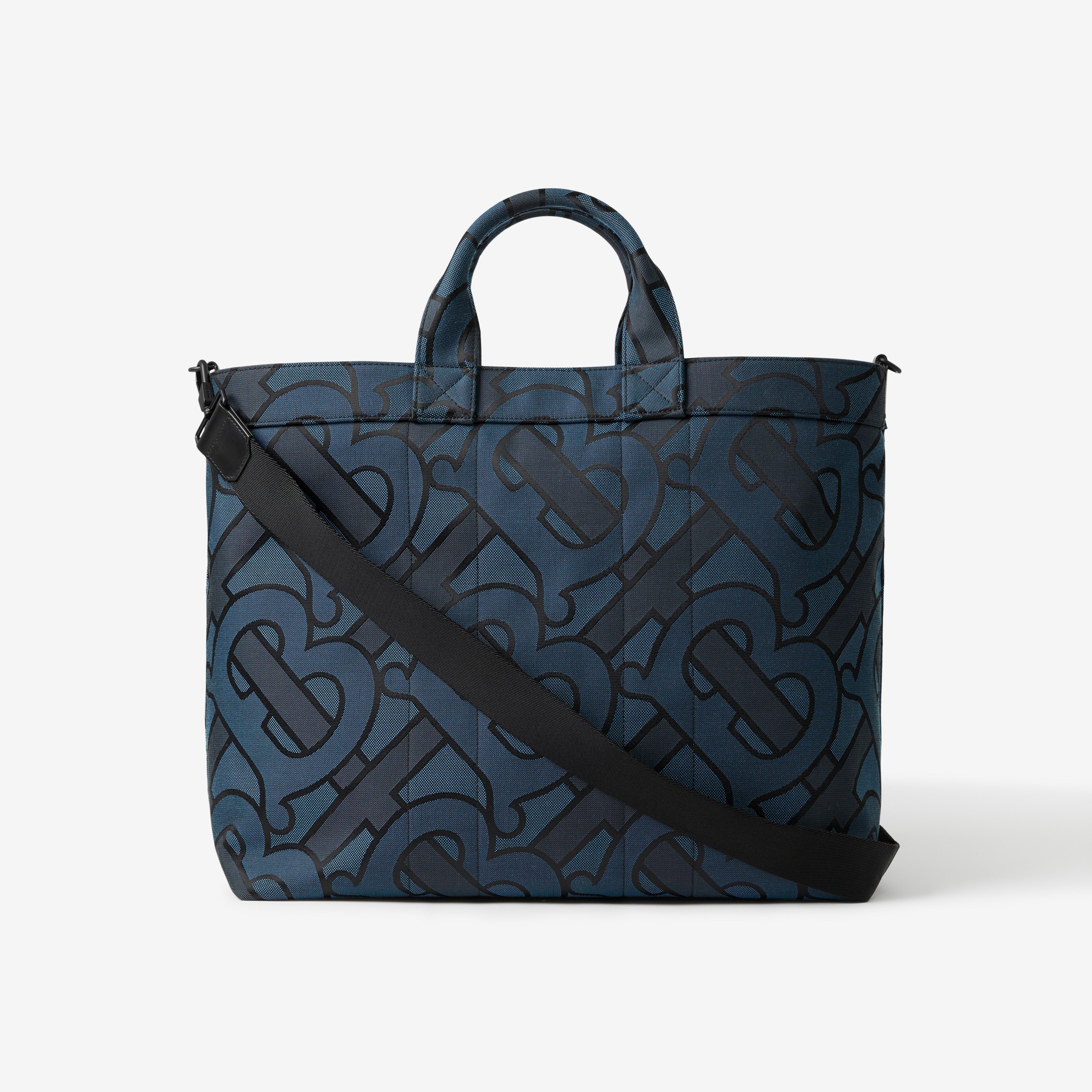 Monogram Jacquard Ormond Tote in Navy - Men | Burberry® Official - 2