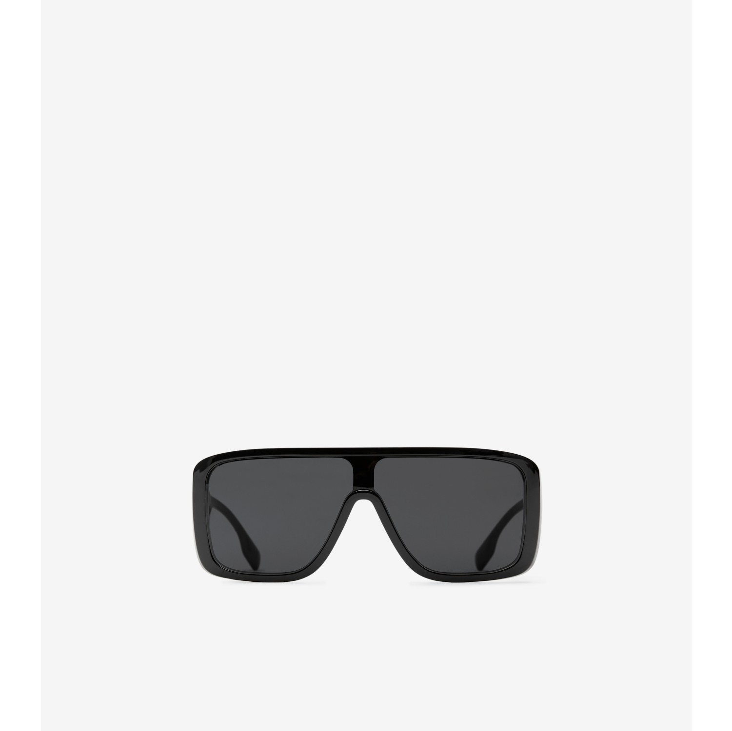 Logo Oversized Sunglasses in Shiny black - Men | Burberry® Official