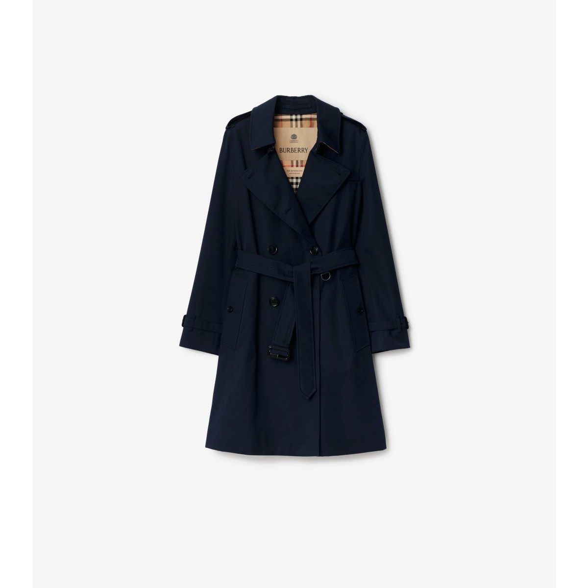  Check Mid-length Kensington Heritage Trench Coat