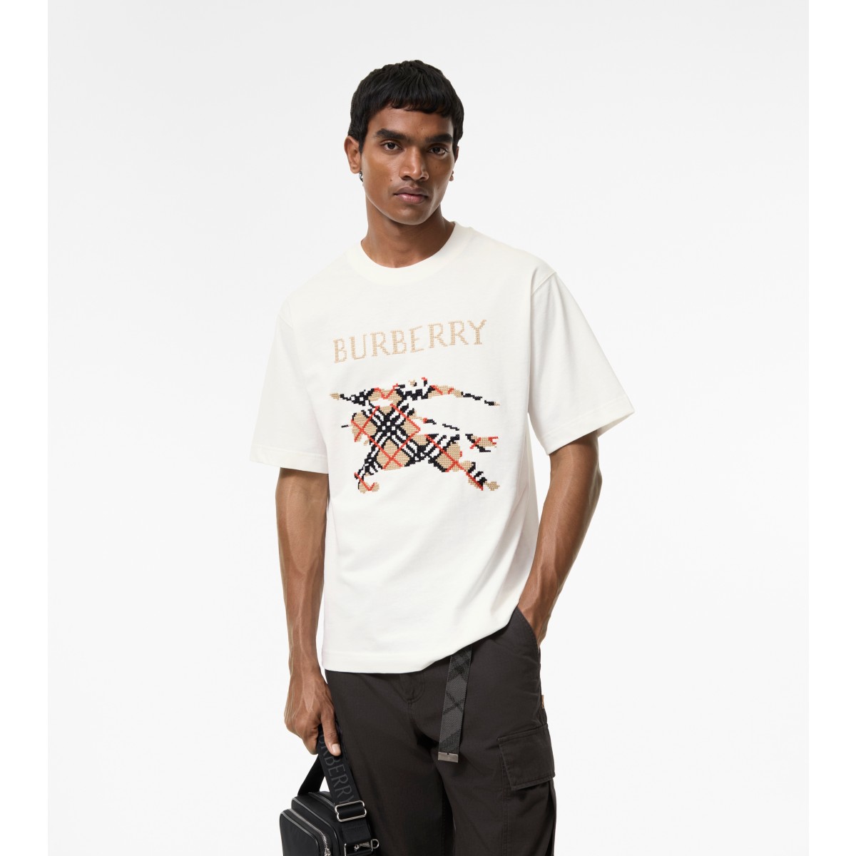  Cross Stitch Knight Cotton T-shirt