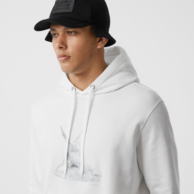 white hoodie oversized
