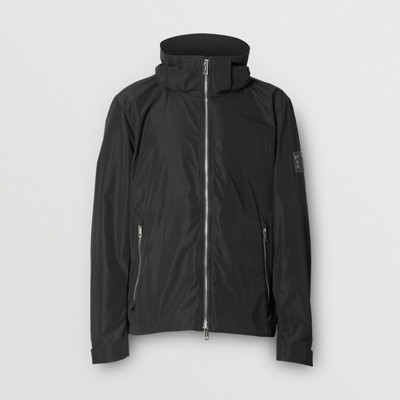 Packaway Hood Shape-memory Taffeta Jacket in Black - Men | Burberry®  Official