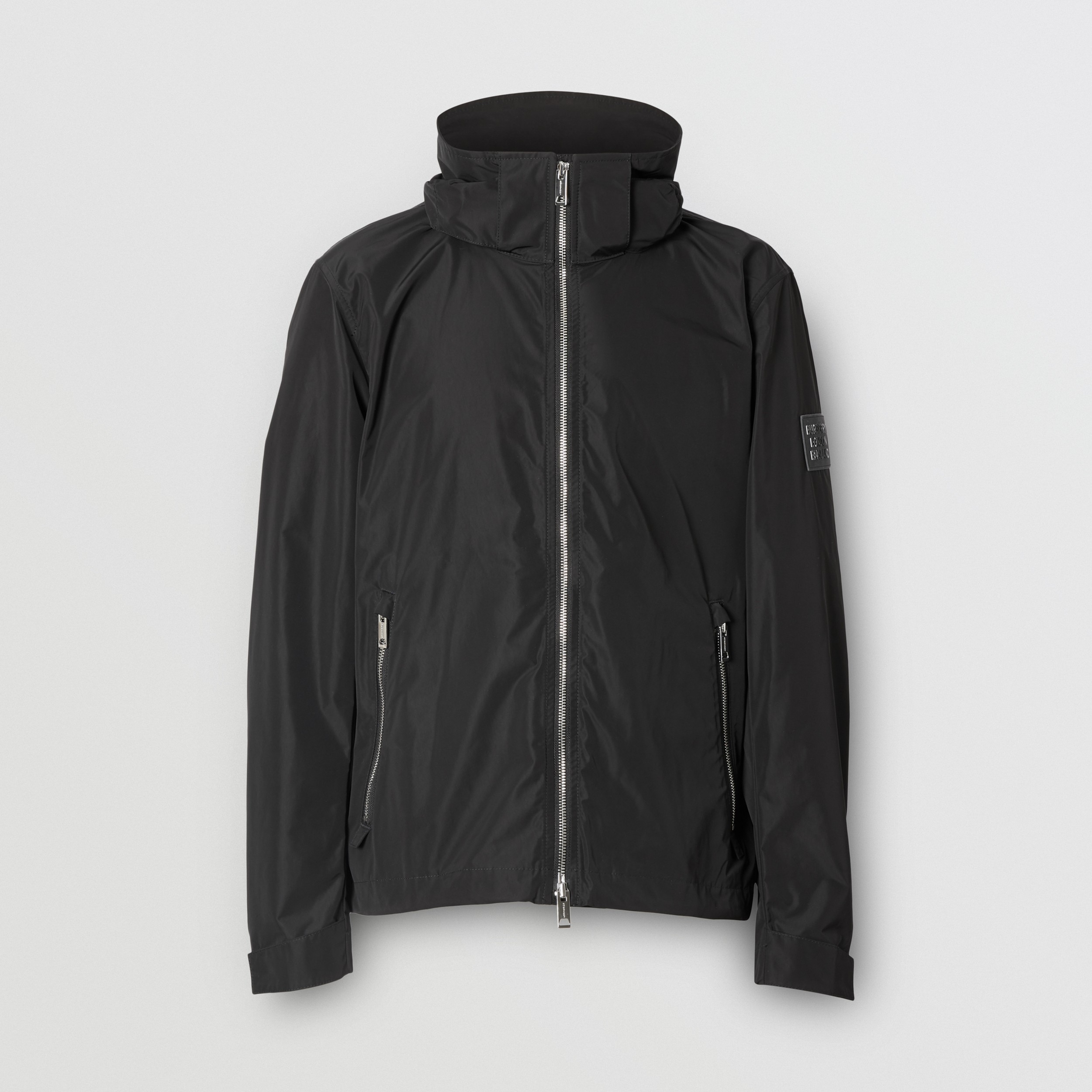 Packaway Hood Shape-memory Taffeta Jacket in Black - Men | Burberry® Official - 4