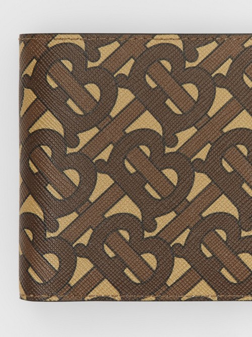 BURBERRY Monogram E-canvas International Bifold Coin Wallet