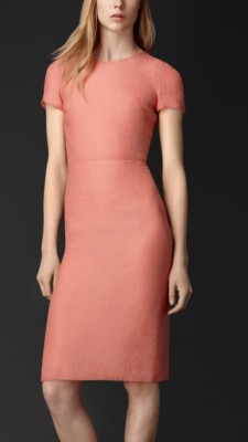 cameo rose silk blend shift dress - image 1