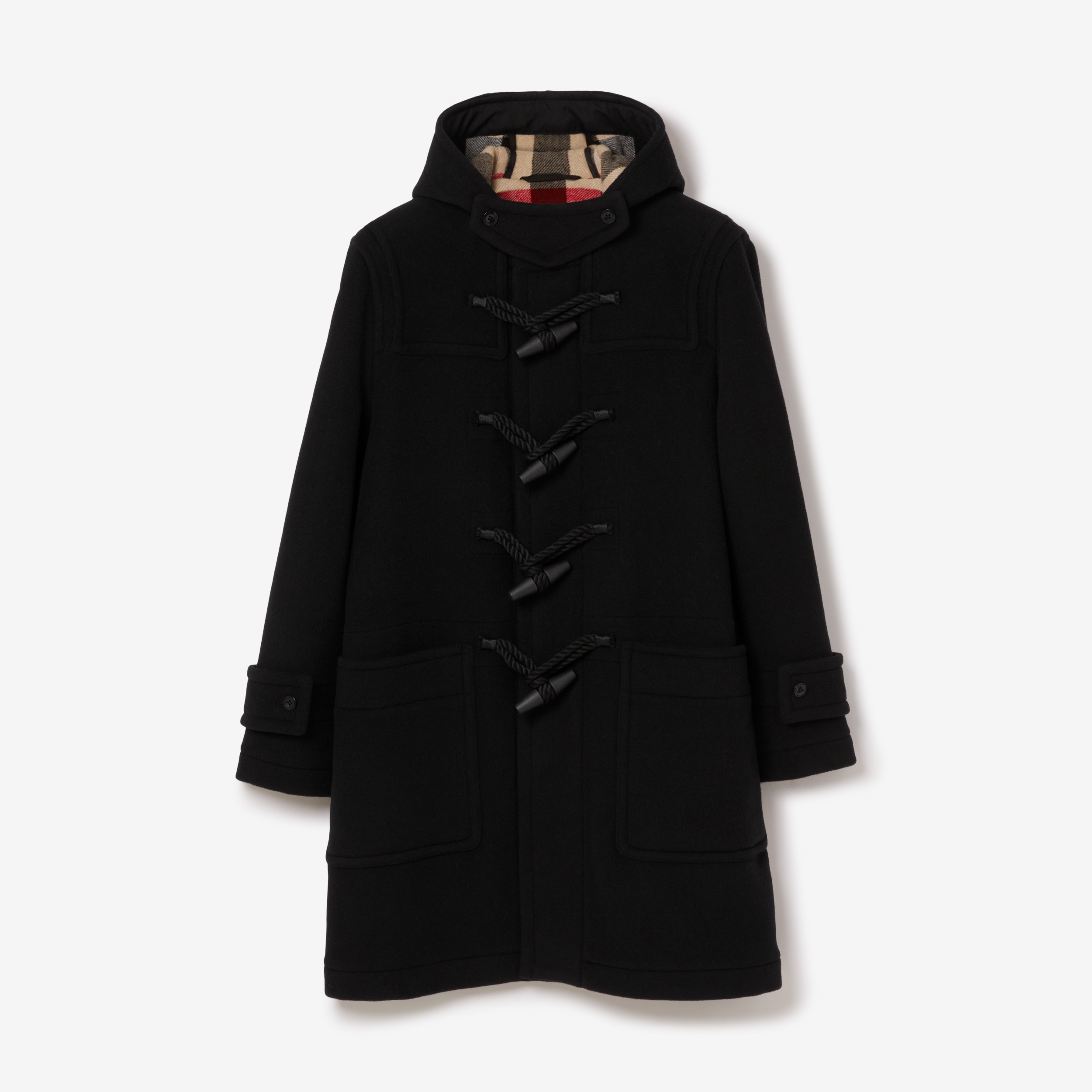 Arriba 71+ imagen burberry duffle coat black