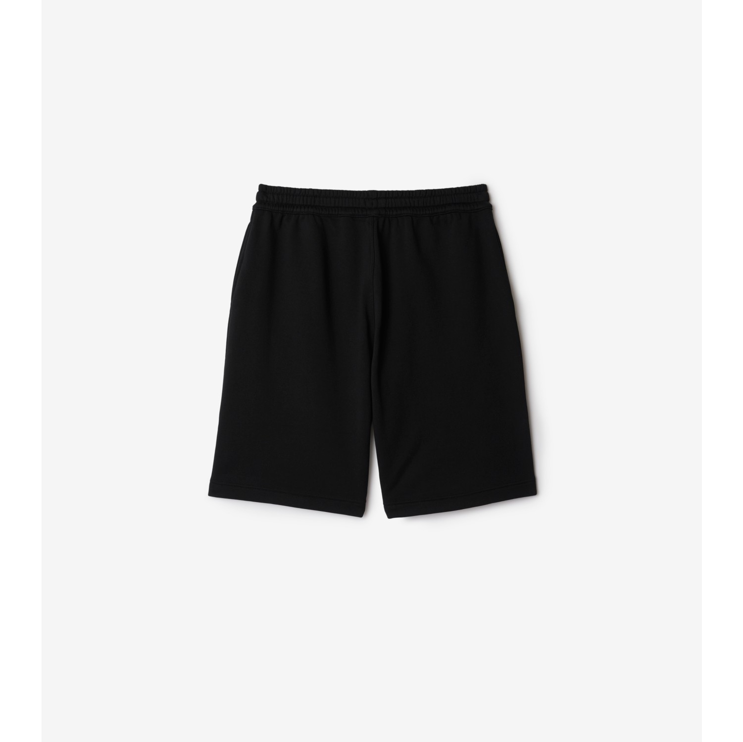 Cotton Shorts in Black Men Burberry® Official