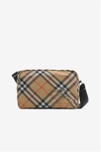 Crossbody-Tasche in Check in der Farbe Sand