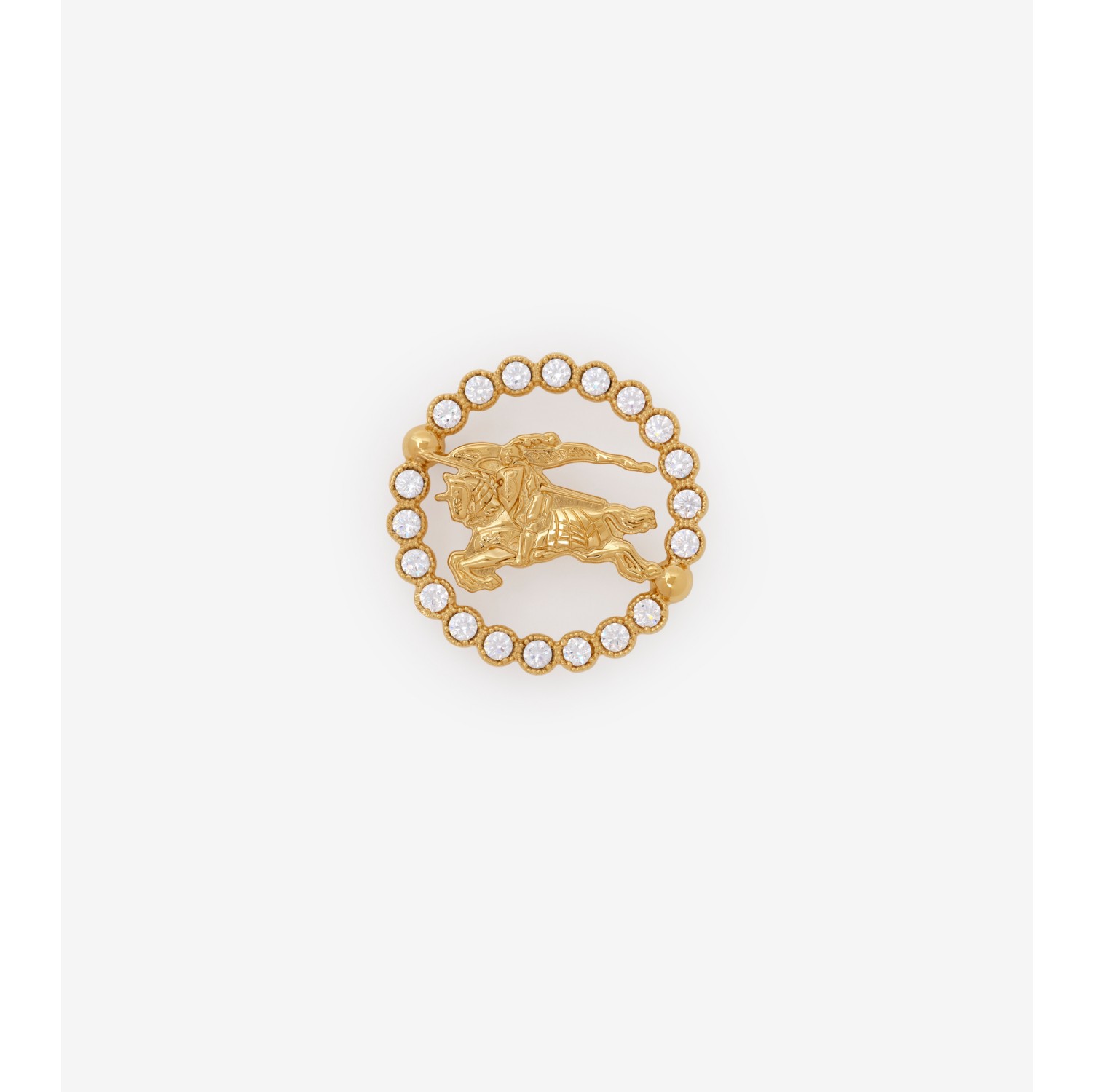 Brosche mit Knight in Pavé-Fassung