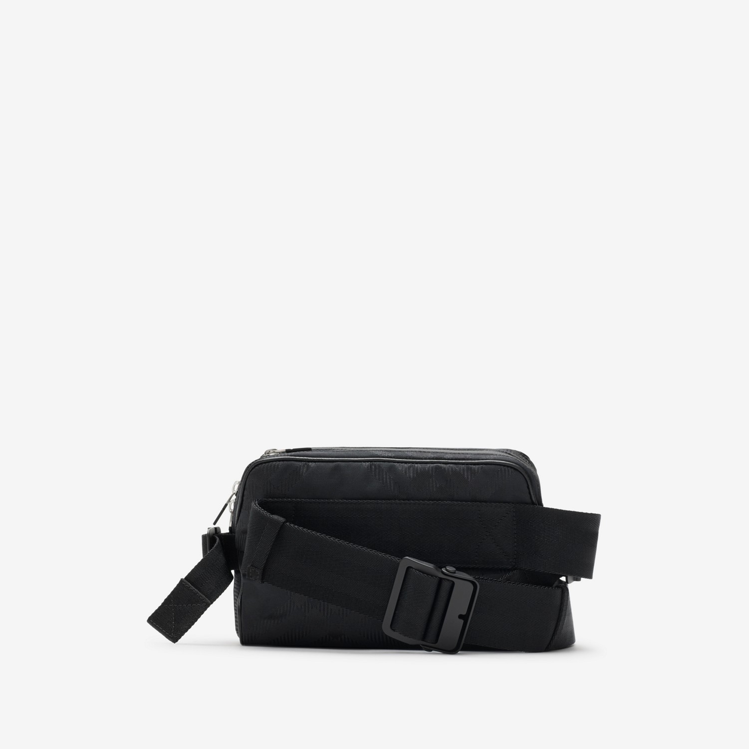 Check Jacquard Belt Bag in Black - Men | Burberry® Official