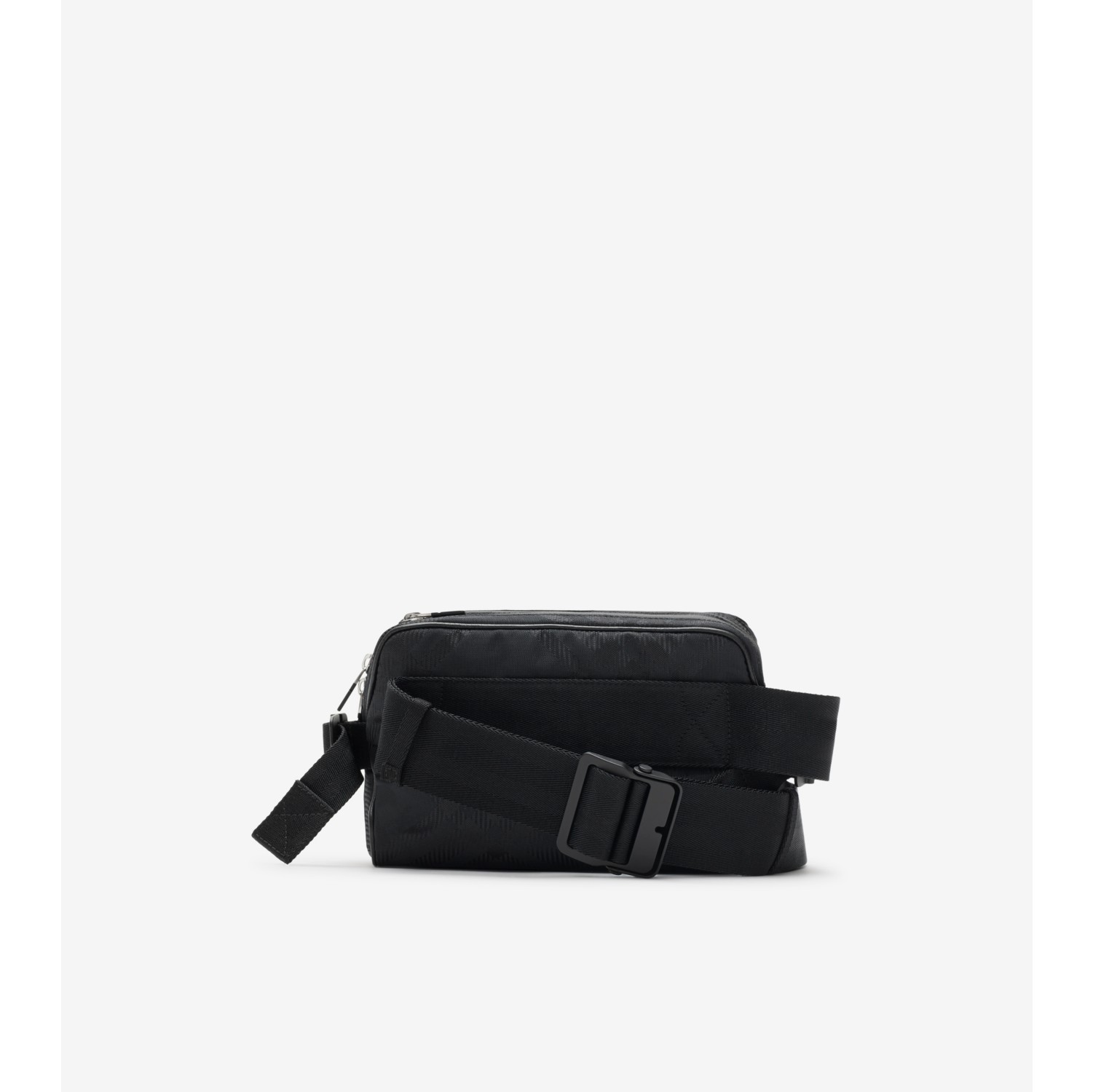 Check Jacquard Belt Bag in Black - Men | Burberry® Official