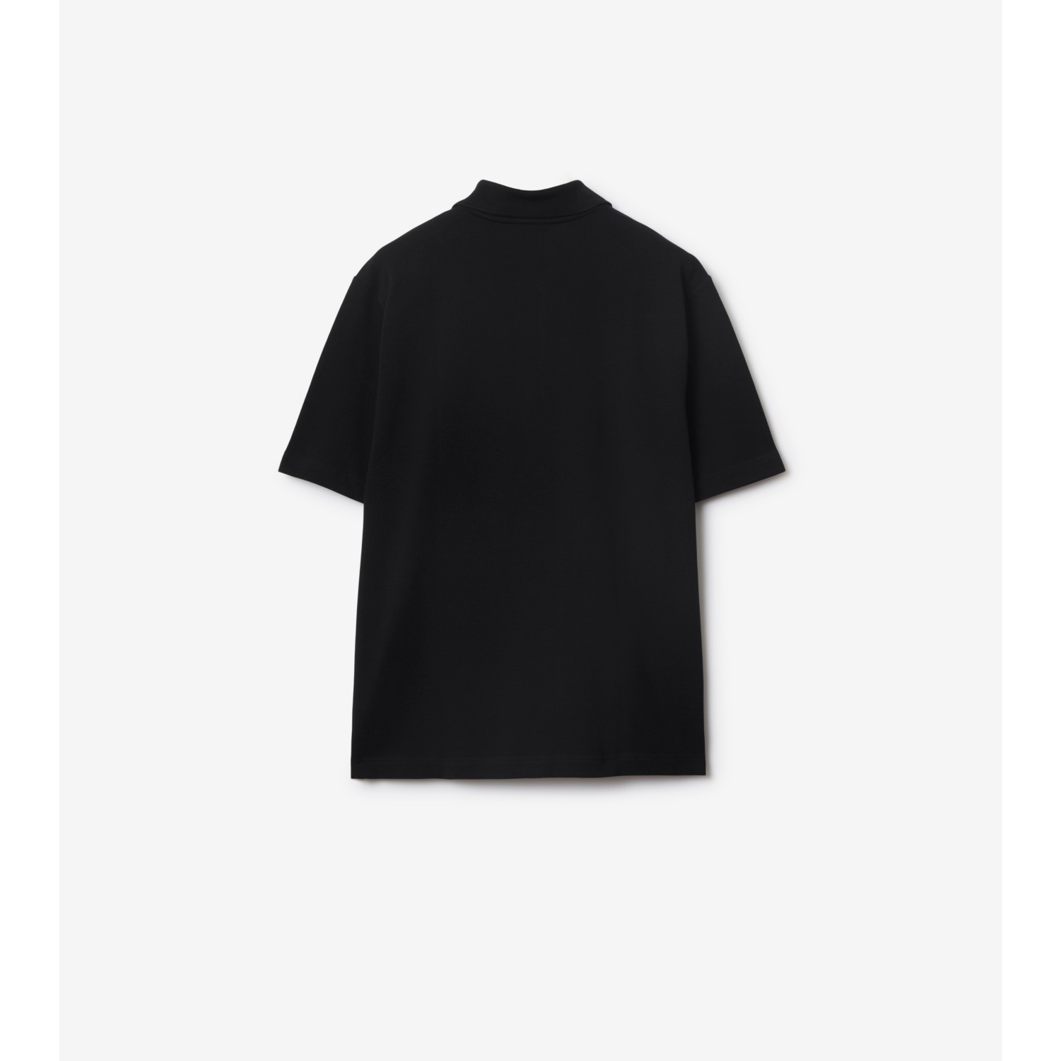 Cotton Polo Shirt in Black - Men | Burberry® Official