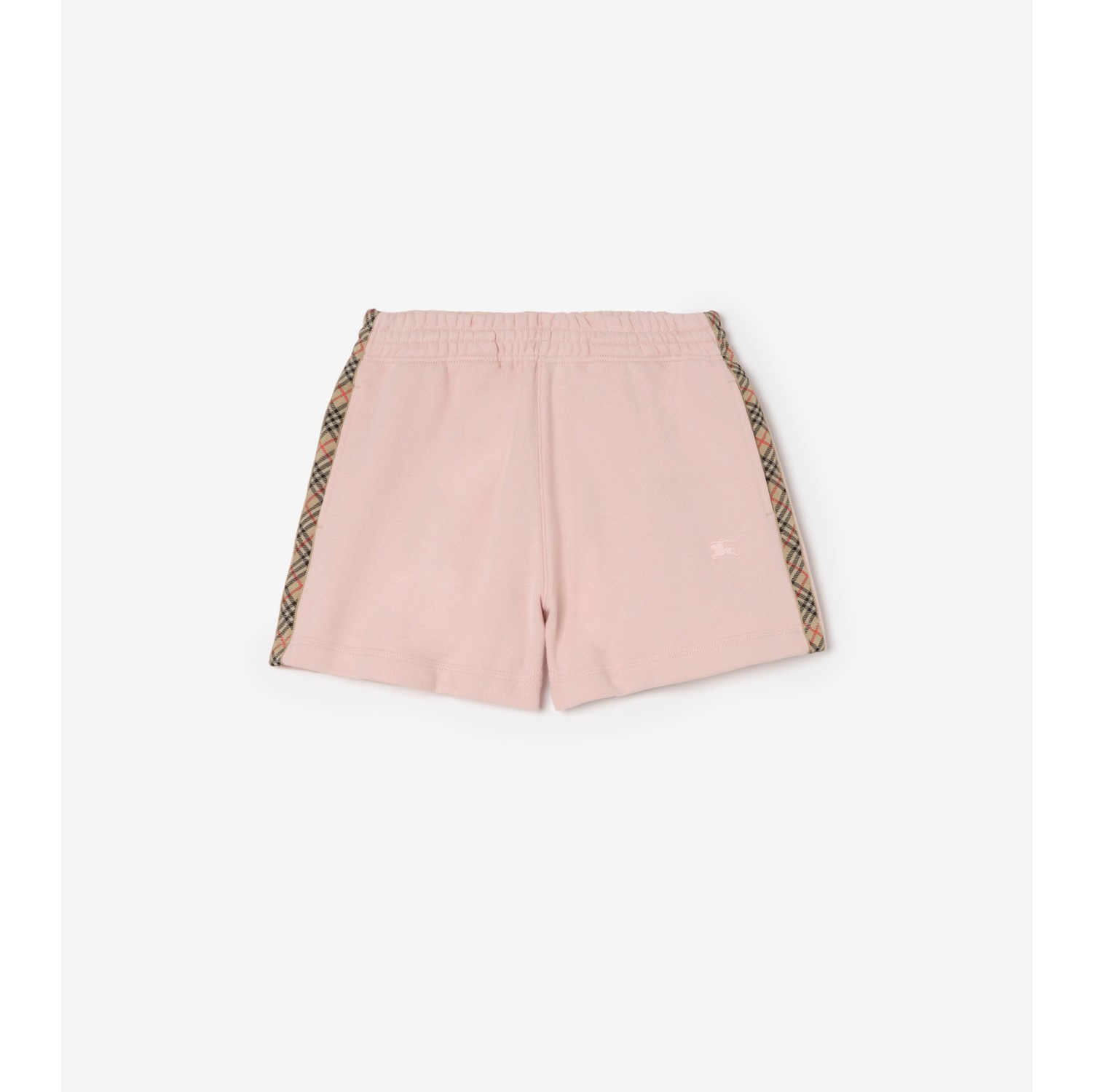 Check Trim Cotton Shorts
