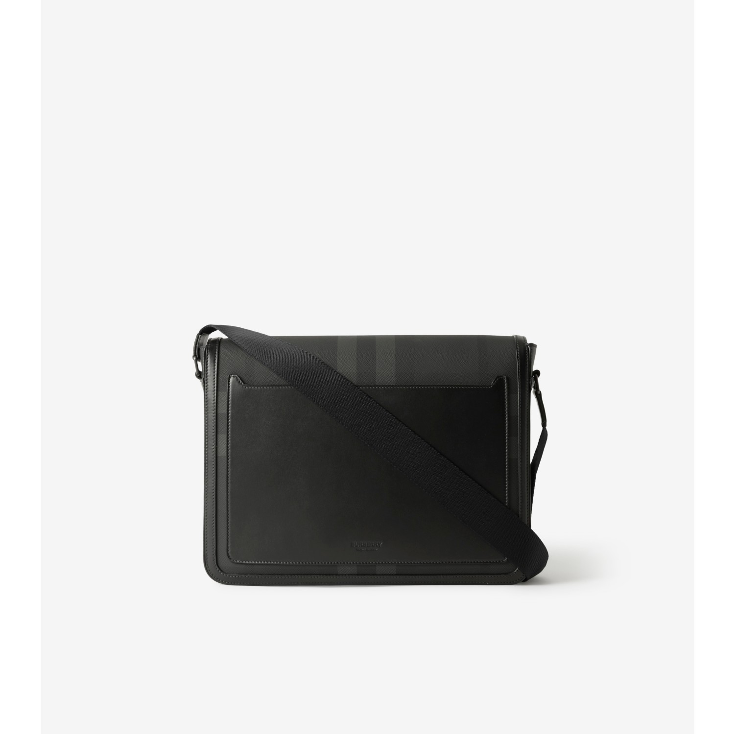 Burberry Men's Leather Small Alfred Messenger Bag - Black