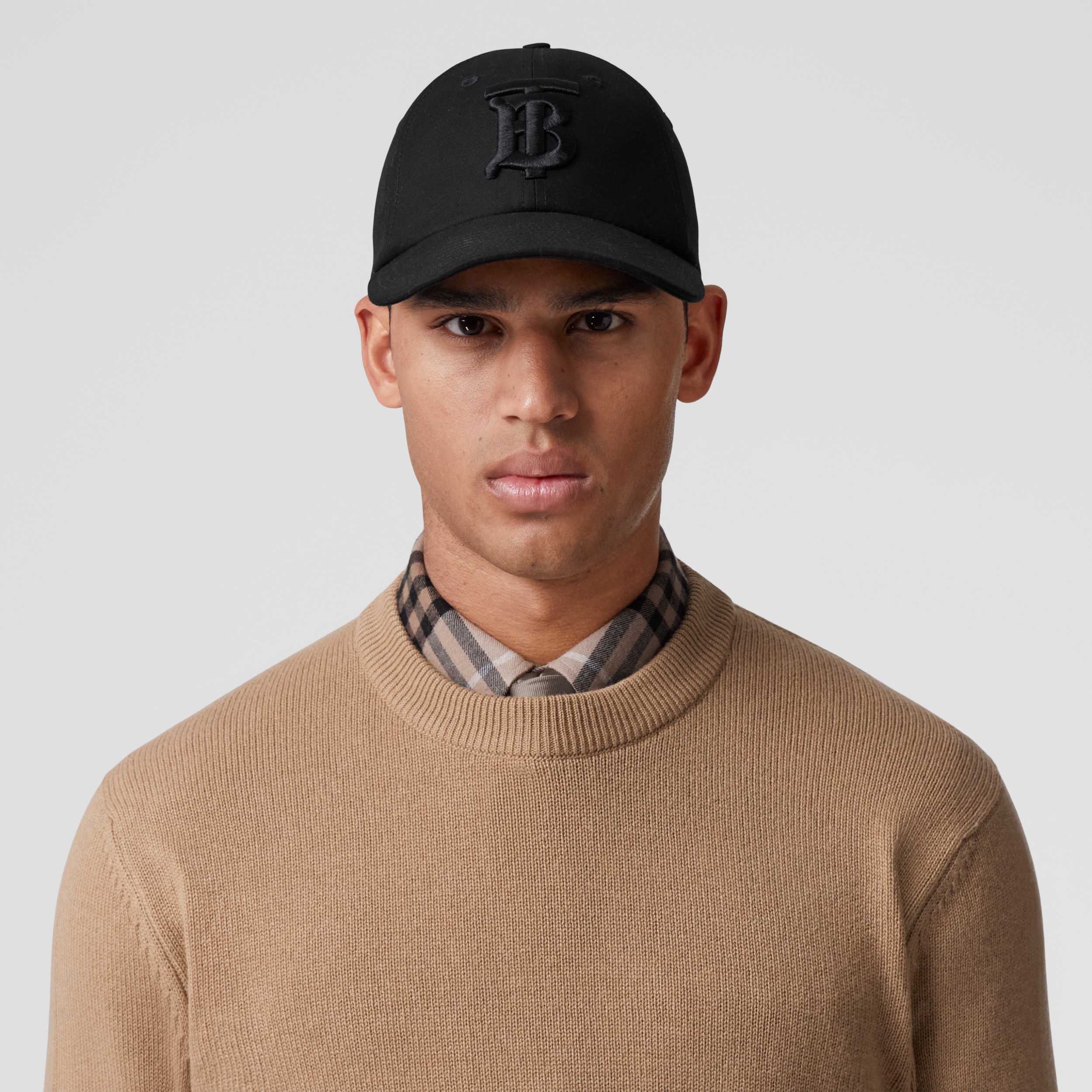 Suéter de cashmere com monograma (Camel) - Homens | Burberry® oficial - 2