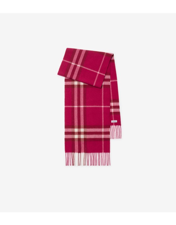 Check Cashmere Scarf