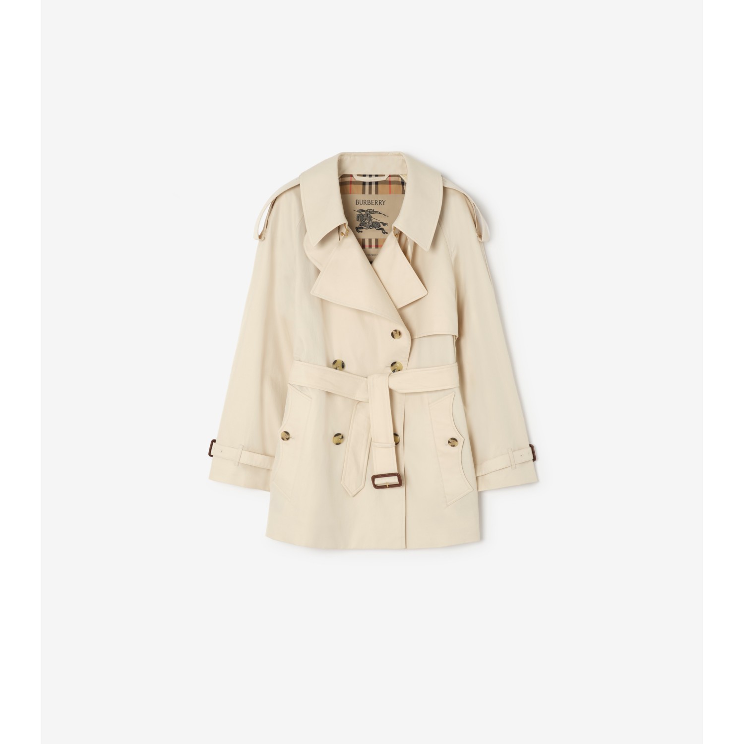 Short Tropical Gabardine Fitzrovia Trench Coat