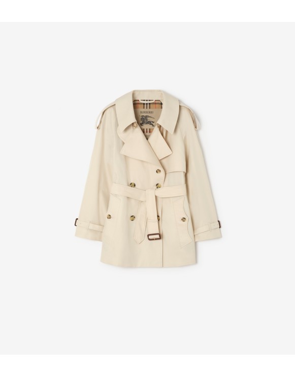 Short Tropical Gabardine Fitzrovia Trench Coat