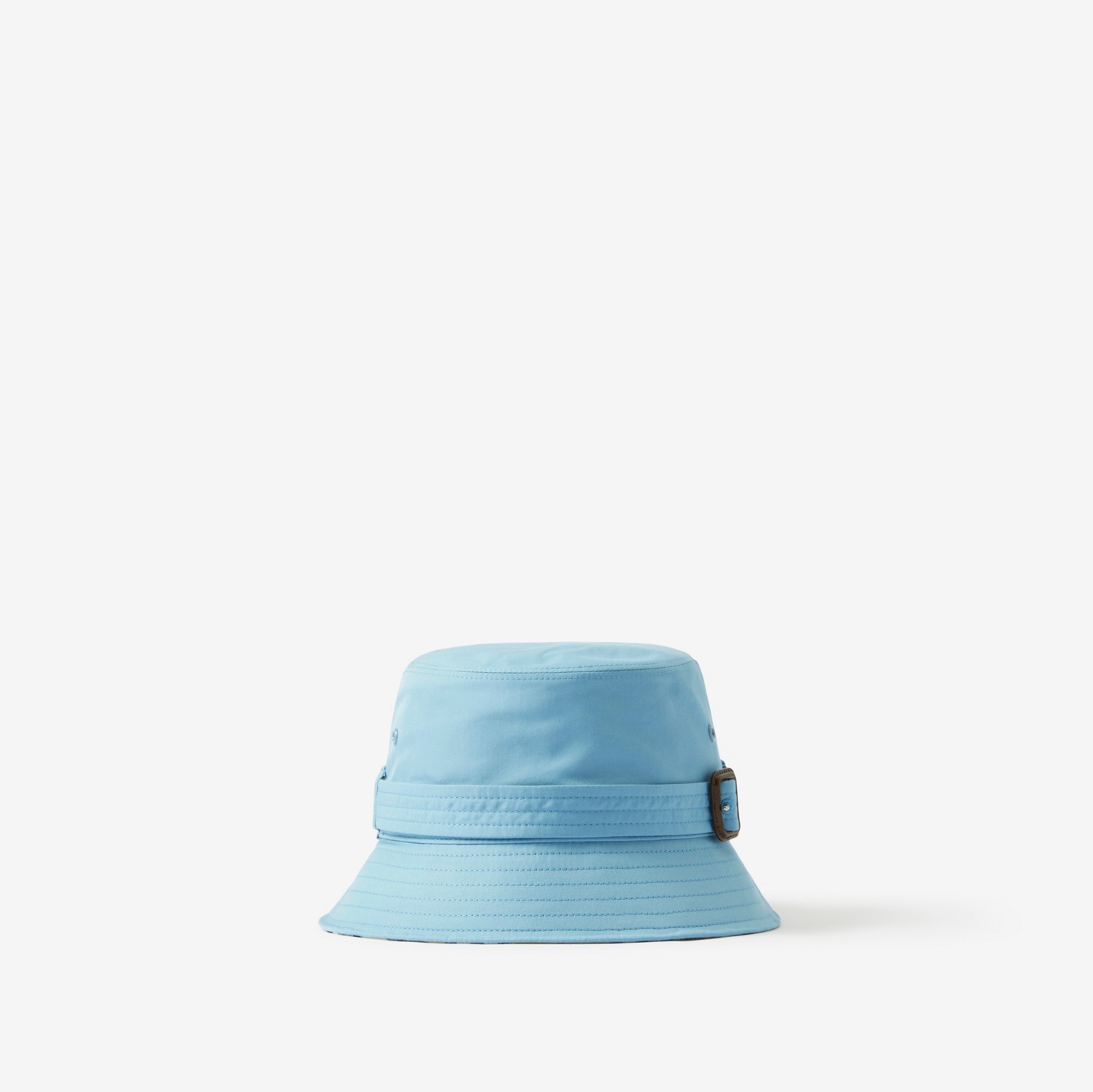 轻薄嘎巴甸束带设计渔夫帽 (冷牛仔蓝) | Burberry® 博柏利官网