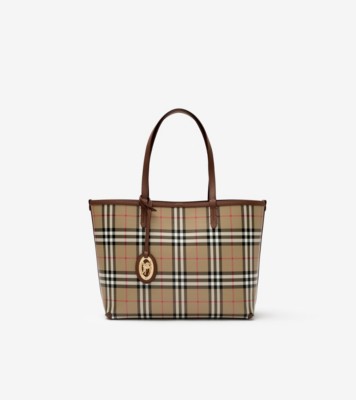 Burberry スモール チェックトート (アーカイブベージュ) - ウィメンズ | Burberry®公式サイト