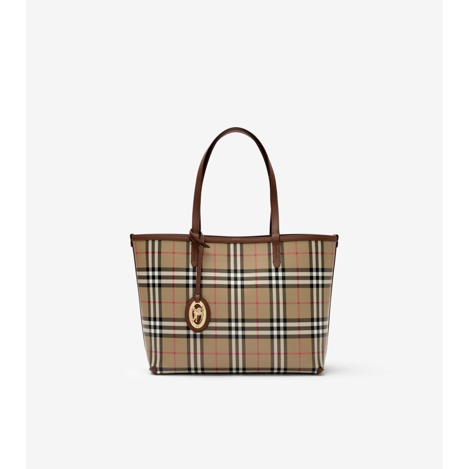Kleine Henkeltasche in Check