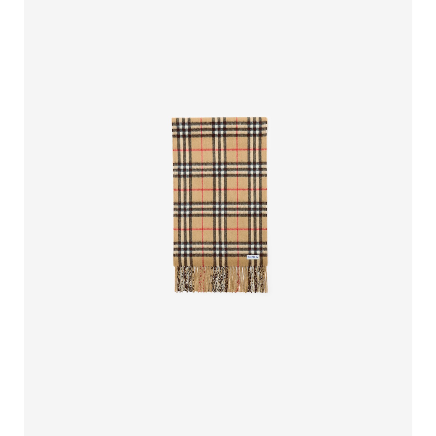 Reversible Check Cashmere Scarf