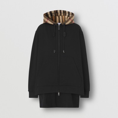 burberry black zip up