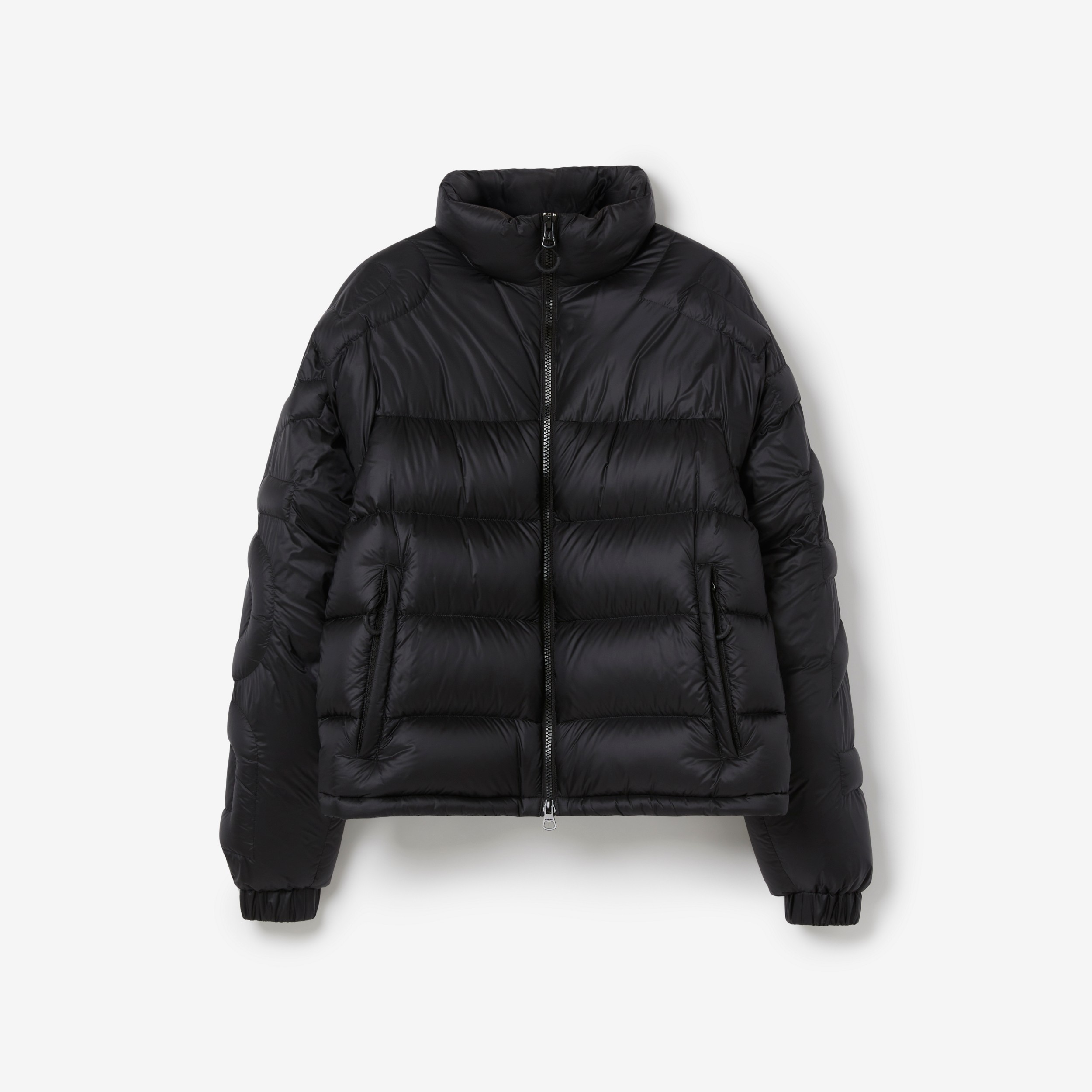 Logo Quilted Nylon Puffer Jacket in Black - Men | Burberry® Official - 1