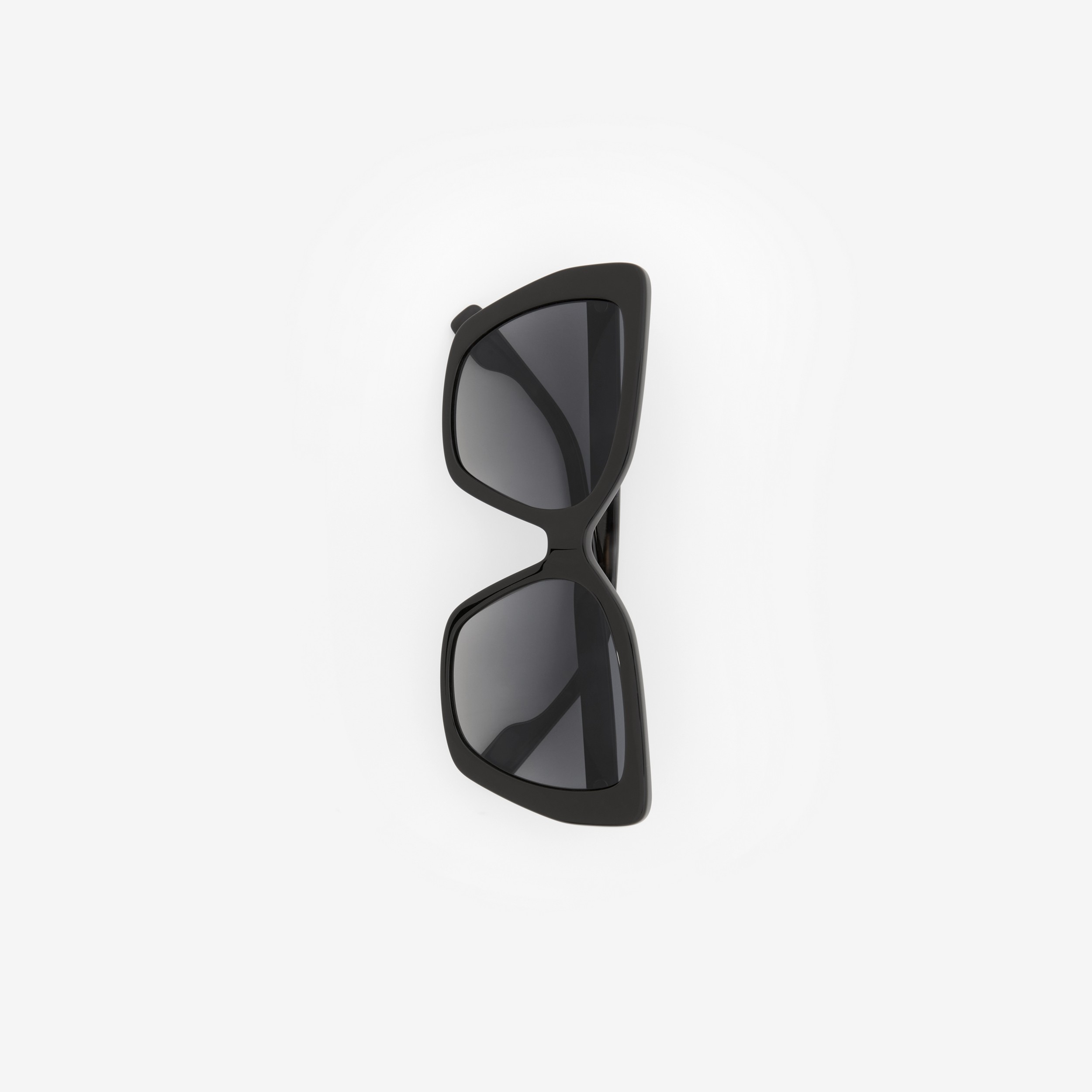 Check Cat-eye Frame Sunglasses in Black - Women | Burberry® Official - 2