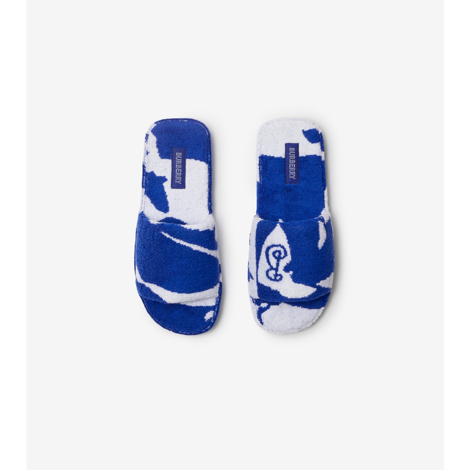 Snug Cotton Slippers in Knight Women Burberry® Official