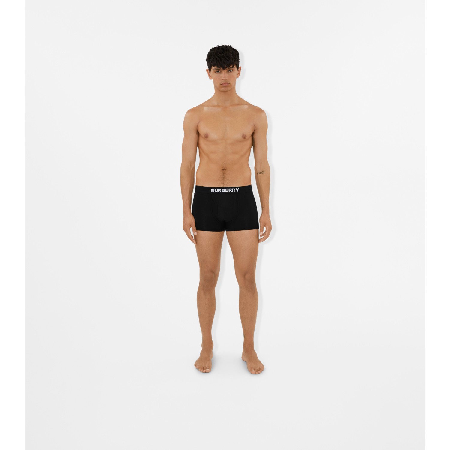 Cotton Boxer Shorts in Black - Men | Burberry® Official