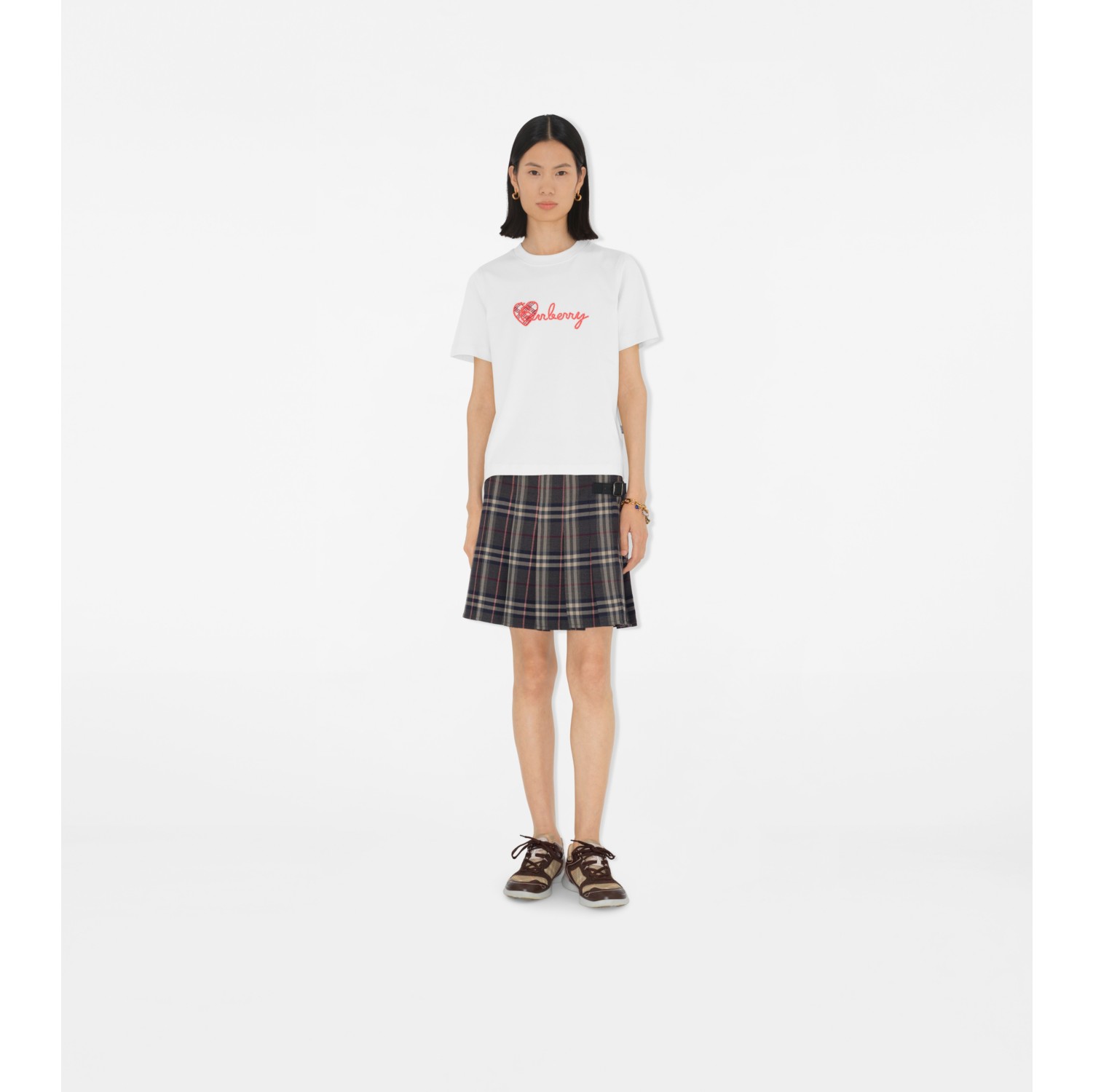 Heart Logo Cotton T-shirt