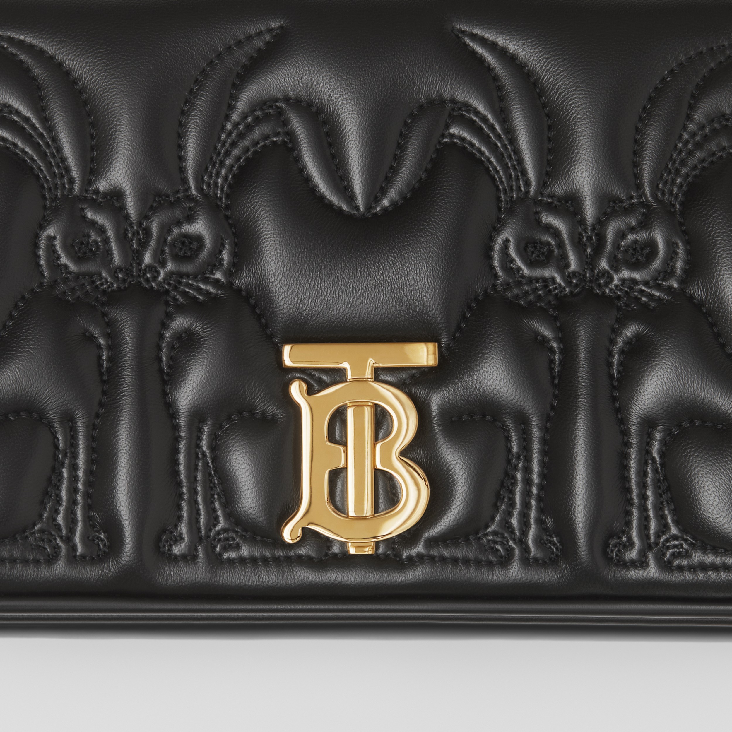 Rabbit Quilted Leather Small Lola Bag in Black - Women | Burberry® Official - 2