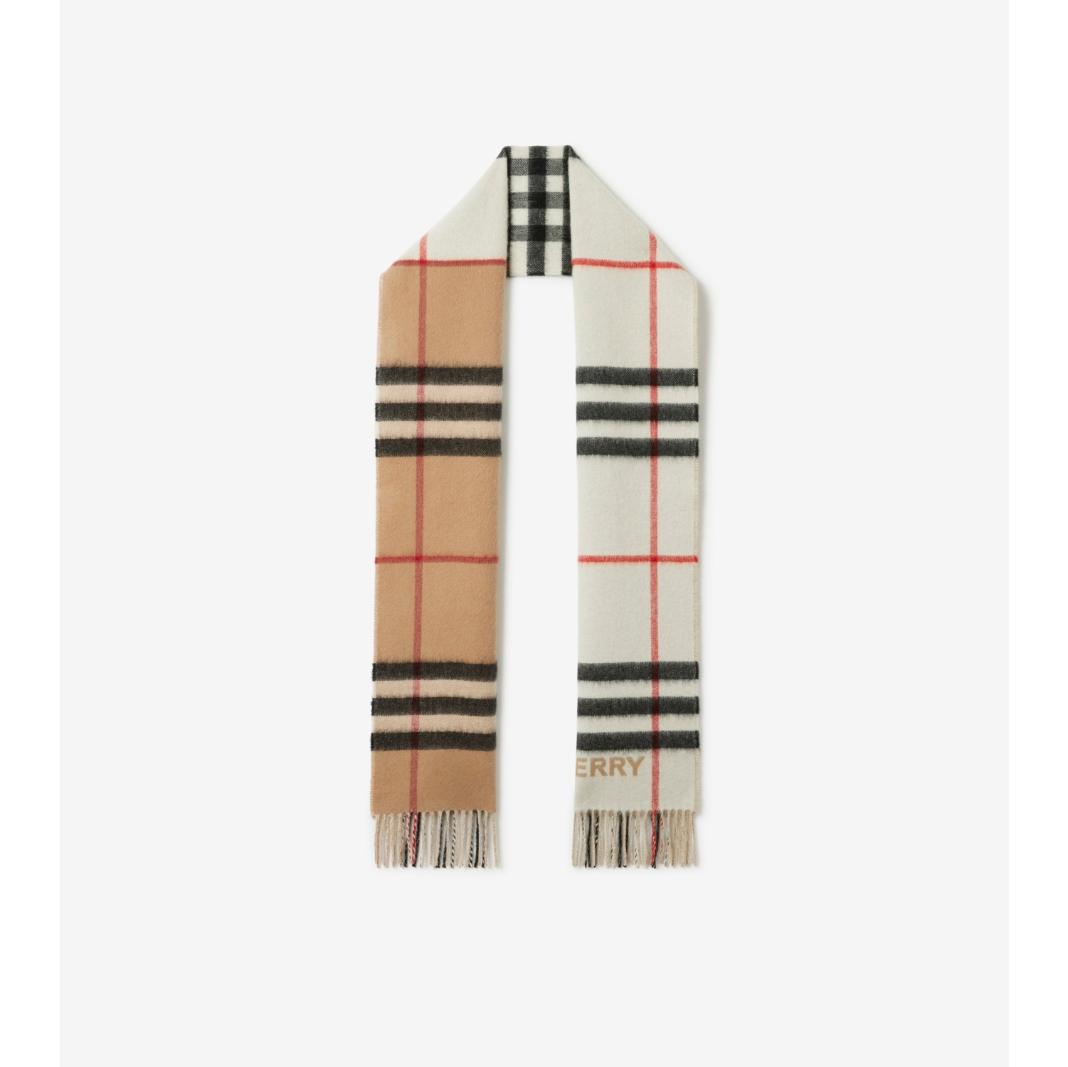 White 2024 burberry scarf