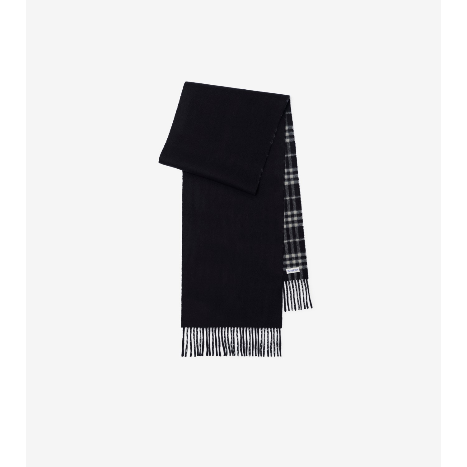 Reversible Check Cashmere Scarf