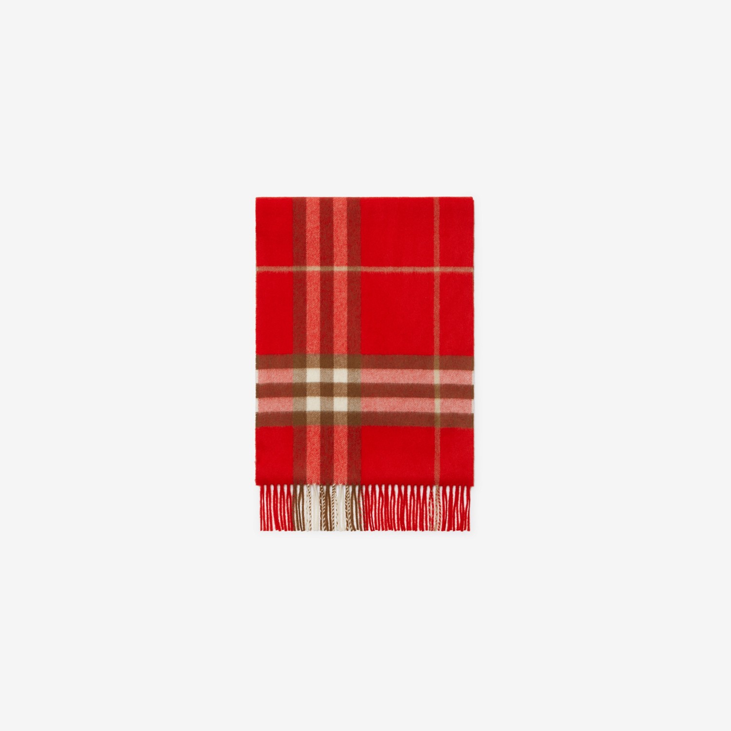 チェック カシミアスカーフ (レッド Red) | Burberry®公式サイト チェック カシミアスカーフ (レッド Red) | Burberry®公式サイト